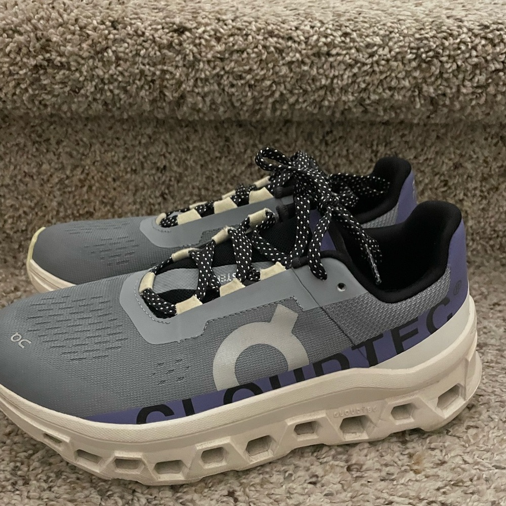 ON Cloudmonster in Mist | Blueberry color